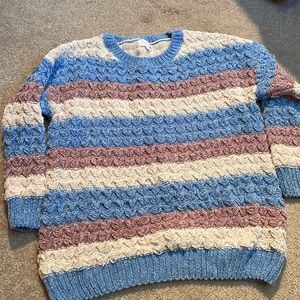 Pink Lily soft striped sweater